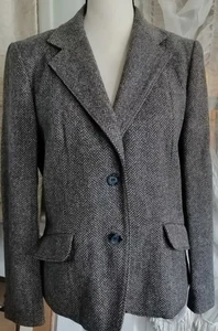 Vintage Forecaster of Boston Damen Woll Fischgrät Tweed Blazer gefüttert - Bild 1 von 4