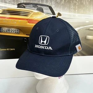 Carhartt Honda Mütze Kappe Druckknopflasche blau Mesh Logo Outdoor Freizeit verstellbar Herren - Bild 1 von 11