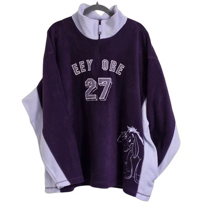 Disney Eeyore # 27 Polar Pullover Sudadera Mujer Plus 26W 28W Púrpura Foto 1 de 4