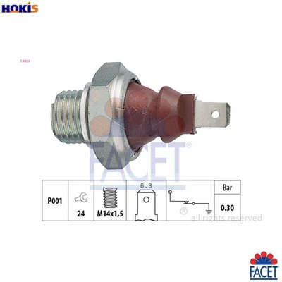 INTERRUPTOR DE PRESIÓN DE ACEITE 7.0023 PARA PORSCHE OPEL CORSA/Hatchback/Van/TR MONZA 2.5L Foto 1 de 4