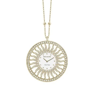 Collana Boccadamo in Bronzo con Pendente Sole con Orologio e Cristalli TL005 - Foto 1 di 2