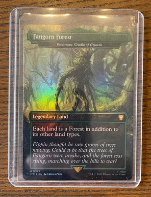 MTG - LOTR - Fangorn Forest (Yavimaya, Cradle of Growth) - Borderless Foil NM - Image 1 of 2