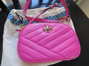 TORY BURCH Chevron Kira Camera Barbie PINK Crossbody Bag - Picture 1 of 7