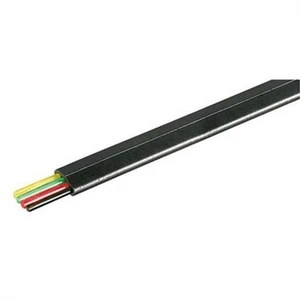 Goobay Telefonflachkabel 4-adrig Kupfer 100m Spule schwarz # 50253 - Bild 1 von 2