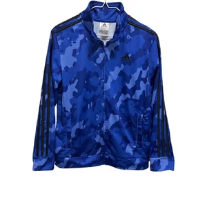 K5023 adidas Activewear Camouflage Full Zipper Collar Jacket Boys - Picture 1 of 2