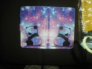 Smart Case Cover For Universal 7" Tablet Purple Panda Picture 🐼🐼💻💻🐼🐼 - Zdjęcie 1 z 2