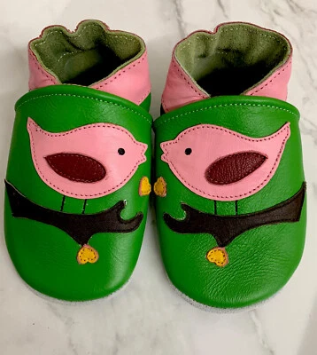 Zapatos de bebé de peather suave, zapatos de guardería, suela de gamuza zapatos de cochecito Foto 1 de 3