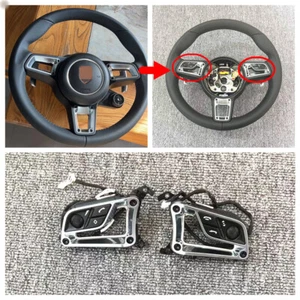 Silver Multi Steering Wheel Control Switch for Porsche 2015-2019 718 Cayman 982 - Picture 1 of 4