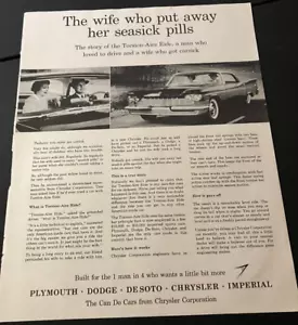 1959 Chrysler Corporation Cars - Vintage Print Ad - Dodge / Desoto / Plymouth - Picture 1 of 5