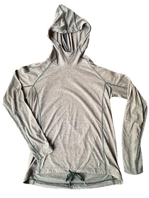 Under Armour Hoodie Small P/CH Green Pullover HeatGear Threadborne Waist Tie - Image 1 of 4