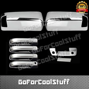 For Dodge Ram 1500 2009-15 16 17 18 Chrome TOWING Mirror 4 Door Tailgate Cover - Picture 1 of 3