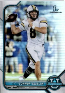 2022 Bowman University Chrome Refractor #84 Connor Bazelak Missouri Tigers - Picture 1 of 2