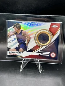 COLIN DUFFY 2024 TOPPS CHROME OLYMPICS ATHLETE-WORN PATCH Q2373 - Picture 1 of 2