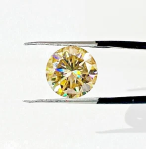 2-3 Ct Champagne Lab Created Diamond Loose Great Shine And Luster VVS1 Certified - Picture 1 of 5