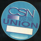 Vintage 1990 Crosby Stills Nash Backstage Pass Union