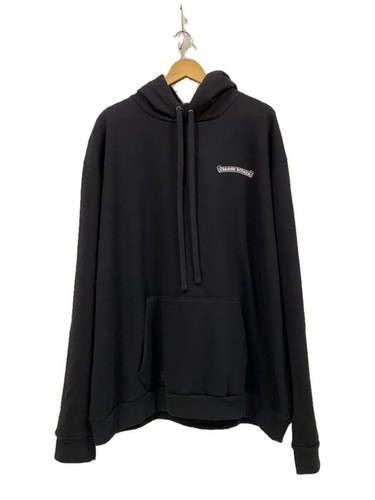 CHROME HEARTS FELPA CON CAPPUCCIO ZIP CUORI CROMATI MARINA ABRAMOVIC XXL COTONE Nera Usata