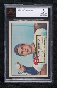 1952 Topps Semi-High # Andy Seminick #297 BVG 5