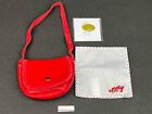 American Girl Molly Red Purse Ag tag~Hankie~steel-cut penny~Meet Accessories Euc