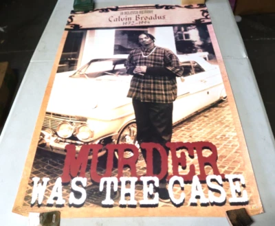 1994 Snoop Doggy Dogg Death Row Records Murder Was The Case álbum póster promocional Foto 1 de 4