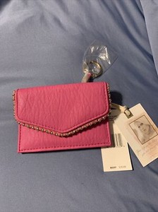 Jessica Simpson Patsy Flap Card Case Raspberry Rose 