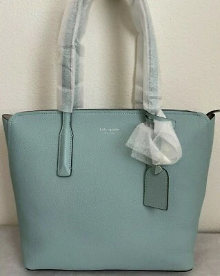 NWT Kate Spade Margaux Medium Tote Zip Top Leather Bag PXRUA229 Hazy Original Pa - Image 1 of 4