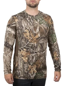 NEW Realtree Mens Edge Camo Lightweight Performance Long Sleeve Tee - With Tags - Picture 1 of 10