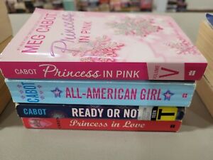 Lot 4 Meg Cabot Princess in Pink/Love Ready or Not/All American Girl