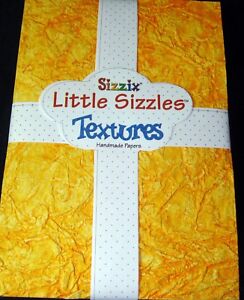 2 pks Sizzix Little Sizzles Textures Leather Paper 28 shts 4.5" x 6.5" Handmade