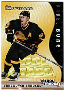 1995-96 TOPPS FINEST COOL TRADE REFRACTOR #10 PAVEL BURE Vancouver Canucks