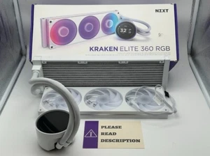 NZXT Kraken Elite RGB 360mm 2024 Radiator Liquid Cooler READ/FOR PARTS - Photo 1/7