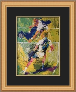 Leroy Neiman Match Point Custom Framed Print - Picture 1 of 2