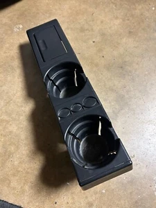BMW E36 3 Series M3 Front Center Console Cup Drink Holder Tray Blk - Picture 1 of 5