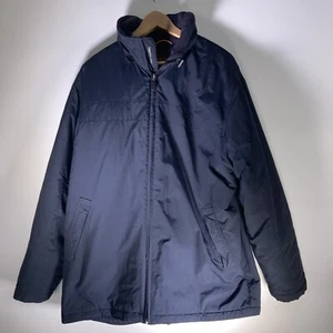 Timberland Jacket Authentic Gear Size XL Navy Blue 100% Polyester Coat C.W.F - Picture 1 of 20
