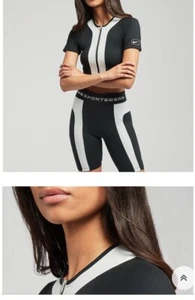 Nike Sportswear Women Street Black/White HR Bike Sets Shorts (CZ9771-010) Size S - Picture 1 of 15
