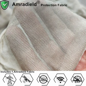 Silver Fiber Fabric Mesh Blocking EMF/RF/Frequency/Microwave for Net Mask Canopy - Picture 1 of 8