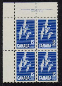 1963 Canada SC# 415 UL - Canada Goose Plate # 2 Plate Block M-NH Lot # 216 - Picture 1 of 1
