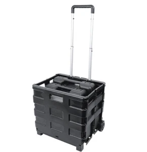 Faltbarer Einkaufstrolley mit Rollen stabil robust 35 Kilo Gewicht Tragkraft - Bild 1 von 5