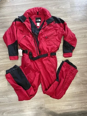 Лыжный костюм The North Face цельный мужской БОЛЬШОЙ снежный нагрудник экстремальный легкий винтажный - Изображение 1 из 4
