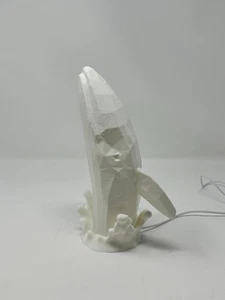 3D Printed Low Poly Whale Table Lamp, Night Light w/Single and Multi-Colored LED - Picture 1 of 7