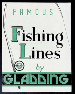 Gladding Fishing Lines Catalog  Vintage Old Fishing Tackle - Picture 1 of 7