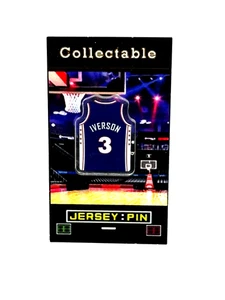 Philadelphia 76ers Allen Iverson jersey lapel pin-Classic RETRO Collectable-AI - Picture 1 of 1