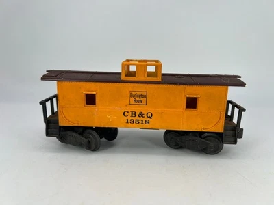 Kusan Auburn KMT #13518 O Gauge Burlington Route Caboose Fair Condition - Image 1 of 4