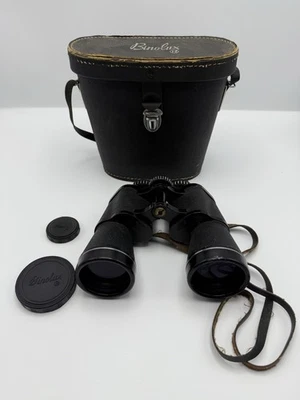 Binóculos vintage Binolux - totalmente revestidos/peso de pena 7 x 50 com estojo de couro - Imagem 1 de 4