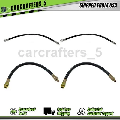 4 mangueras hidráulicas de freno delanteras traseras para Studebaker Silver Hawk 1959 2,8 L Foto 1 de 4