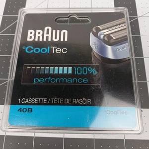 Braun 40B cooltec Cassette Foil Cutter Shaver 100% Authentic Genuine OEM Sealed - Picture 1 of 4