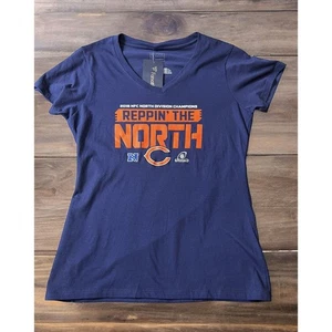 NFL Women's Fanatics Proline Chicago Bears Blue Tshirt Sz Small Reppin The North - Picture 1 of 6