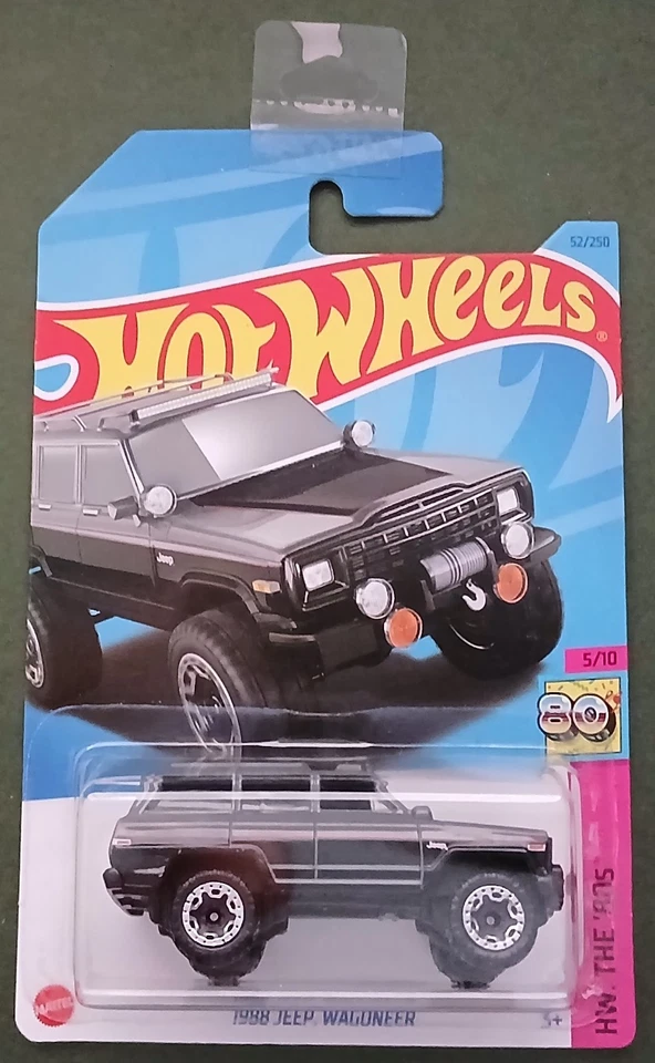 HOT WHEELS 2021 1988 JEEP WAGONER, BLACK/GREY, LONG CARD. - Image 1 of 1