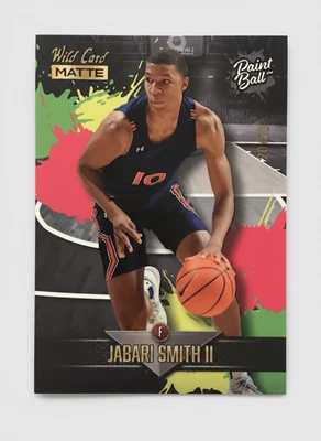 2022 Wild Card Matte Jabari Smith Jr. - Paintball #PB8 Numbered 20/50 - Image 1 of 3