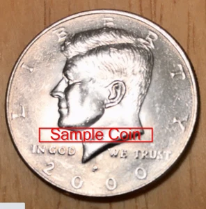 **Zeitlich begrenzter Verkauf** 2000P Kennedy halbe Dollarmünze im Umlauf *kostenloser Versand* - Bild 1 von 1