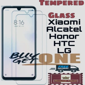 F011 Twin Tempered Glass For Xiaomi/Alcatel/ Honor/HTC/LG Screen Protector Film - Picture 1 of 6